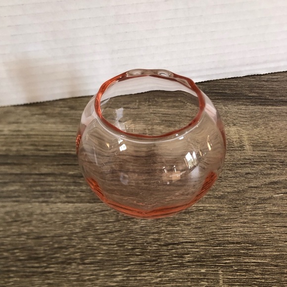 Vtg Pink Optic Swirl Bud Vase - Picture 7 of 9